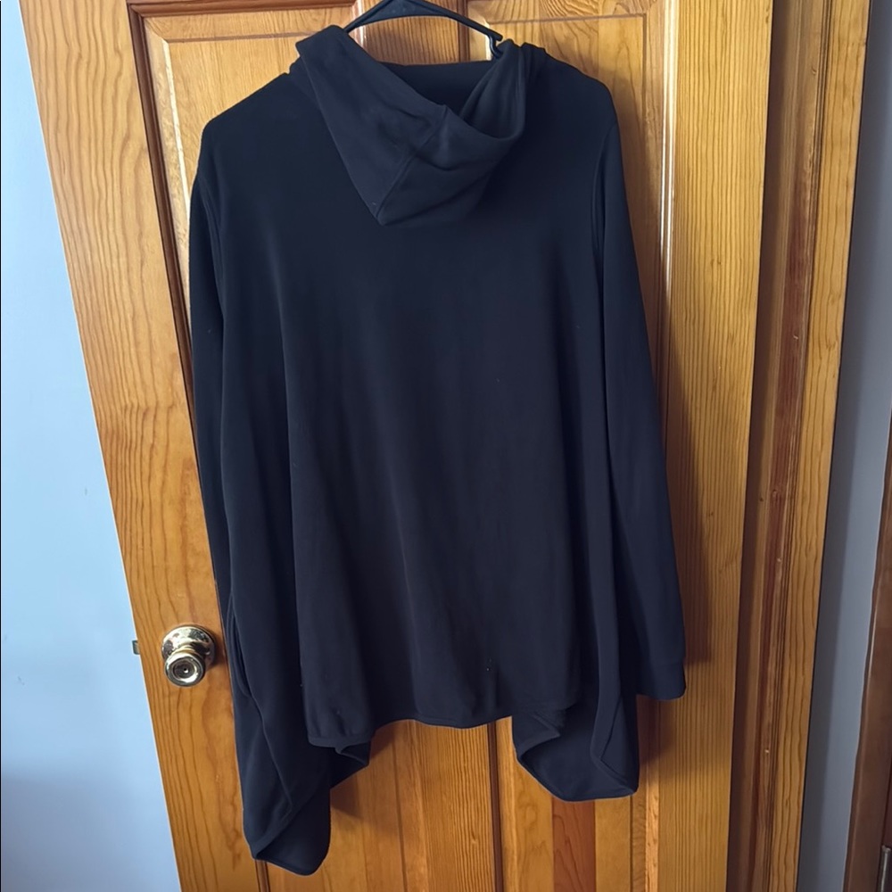 Cuddl Duds Black Open-Front Cardigan Sweater - Picture 5 of 5